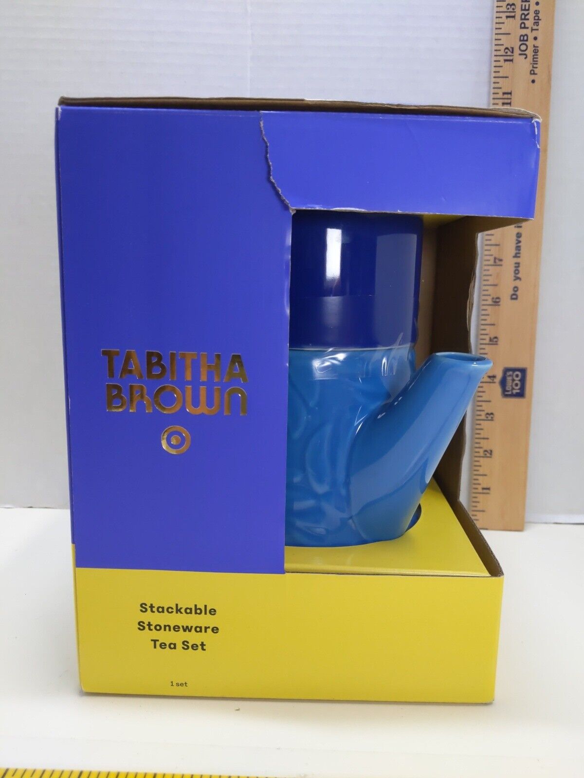 Tabitha Brown Tea Pot Set Stackable Stoneware Mug & Saucer Target