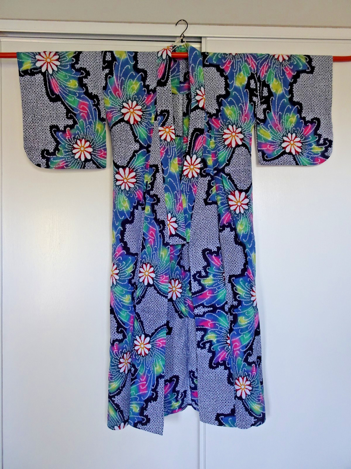JAPANESE YUKATA, KIMONO, WOMEN\'S SUMMER MATSURI COTTON ROBE