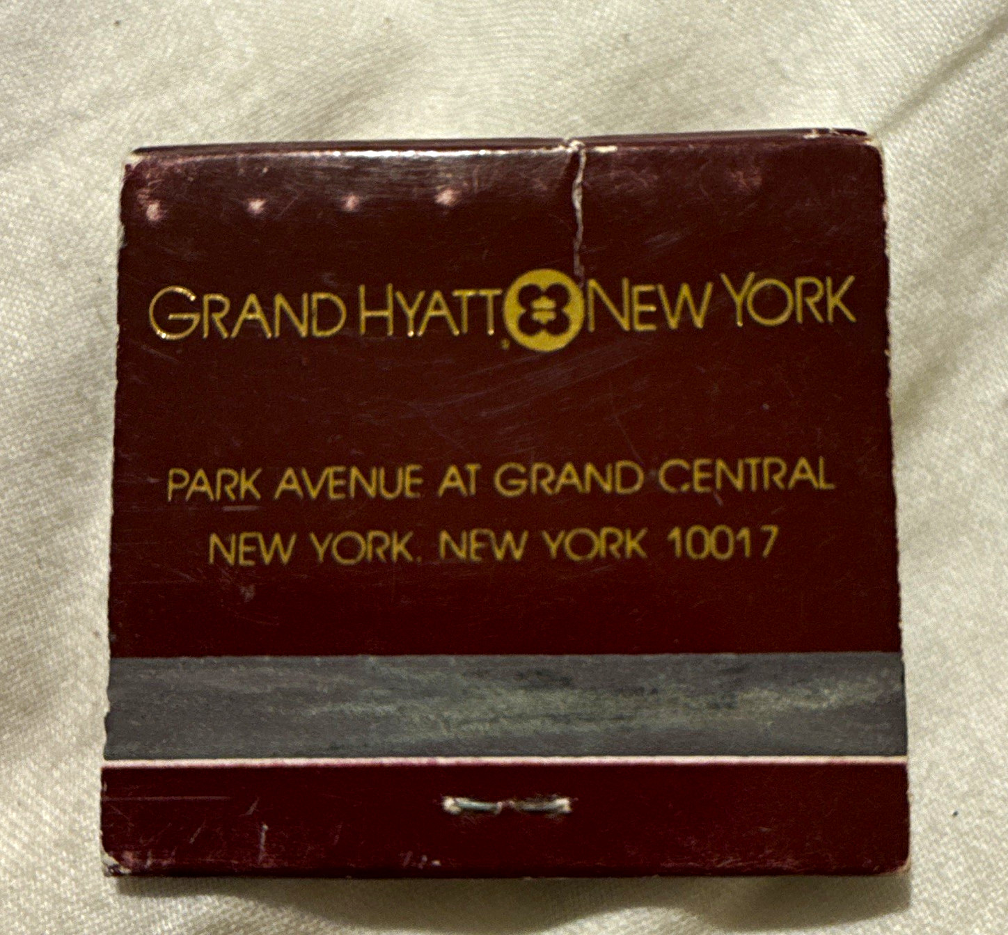 Grand Hyatt New York Matchbook Cover Park Avenue at Grand Central