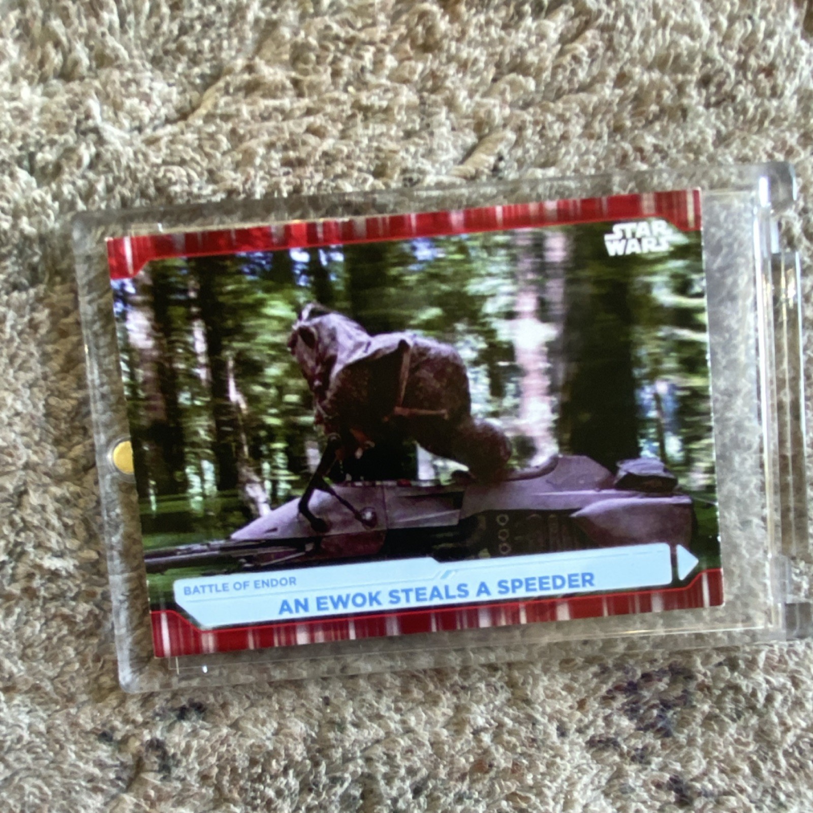 Topps Star Wars 2015 An Ewok Steals a Speeder #84 1/1 Serial Numbered