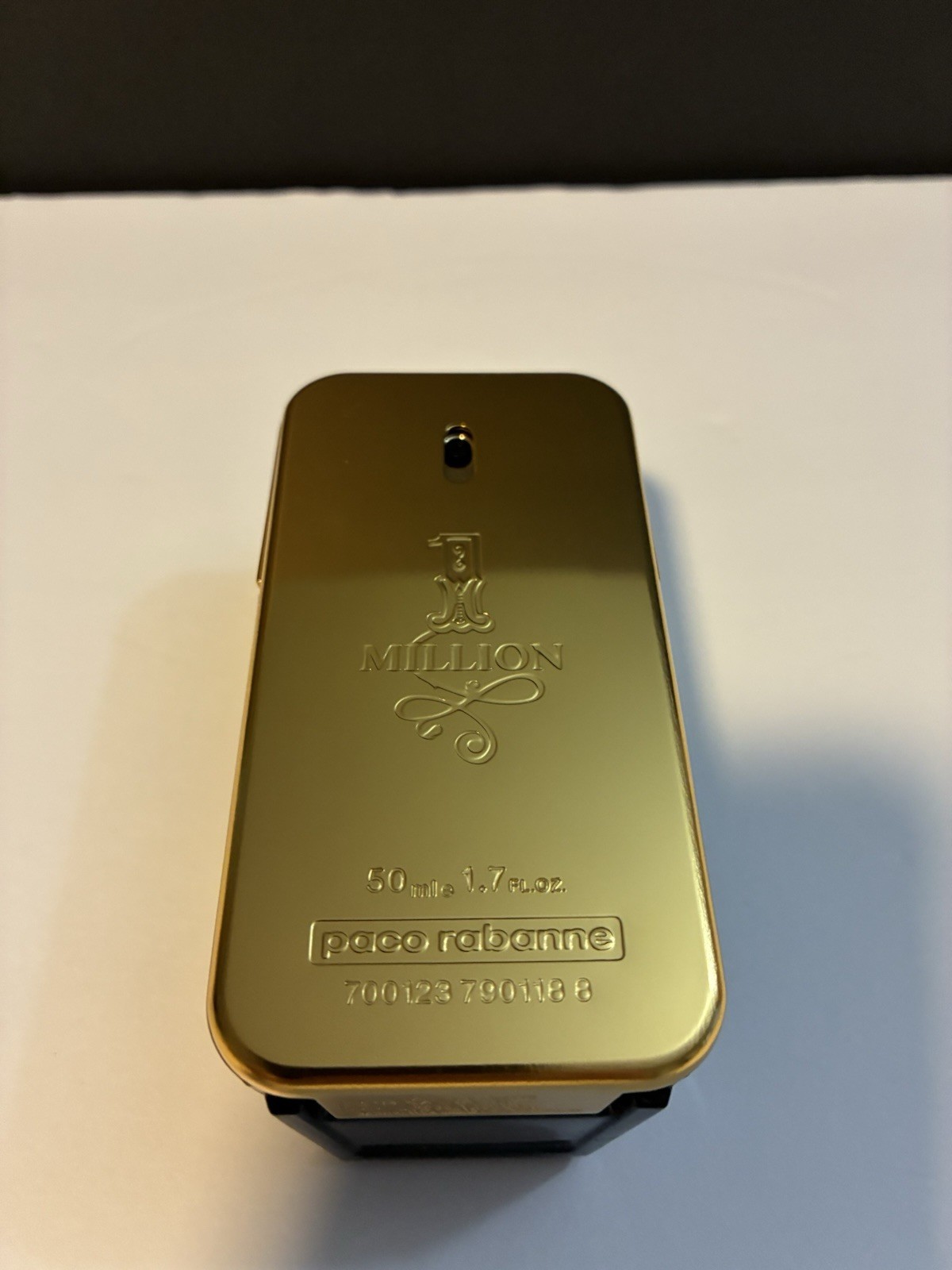 -empty Bottle- Paco Rabanne 1 MILLION EDT Gold Bar - 50ml Empty- No Box France -empty Bottle- Paco Rabanne 1 MILLION EDT Gold Bar - 50ml Empty- No Box France