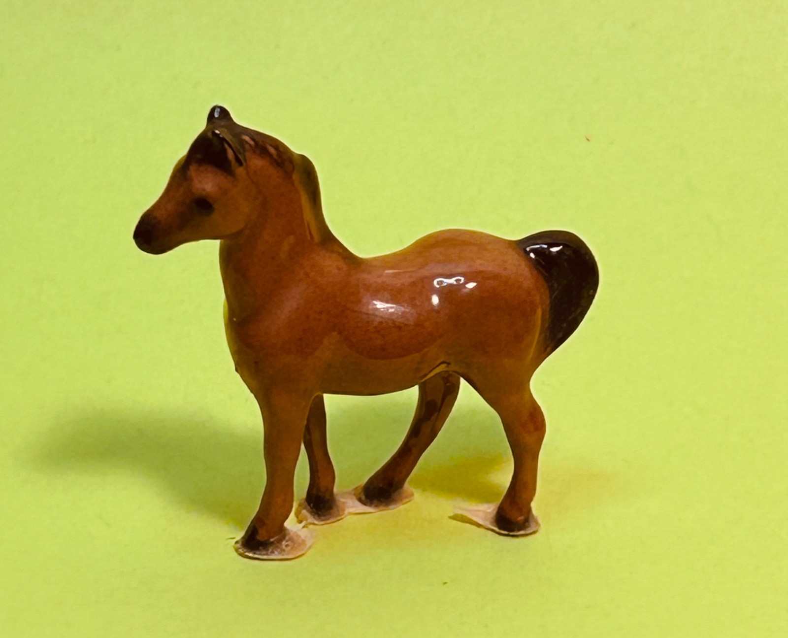 Vintage Hagen Renaker Mini Mini Bay Stallion Ceramic Horse Figurine Glossy Vintage Hagen Renaker Mini Mini Bay Stallion Ceramic Horse Figurine Glossy