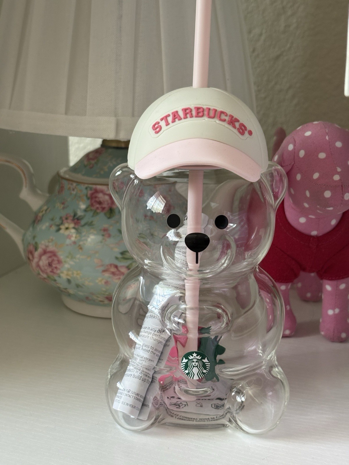Starbucks Teddy Bear Cup With Strawberry Brand New
