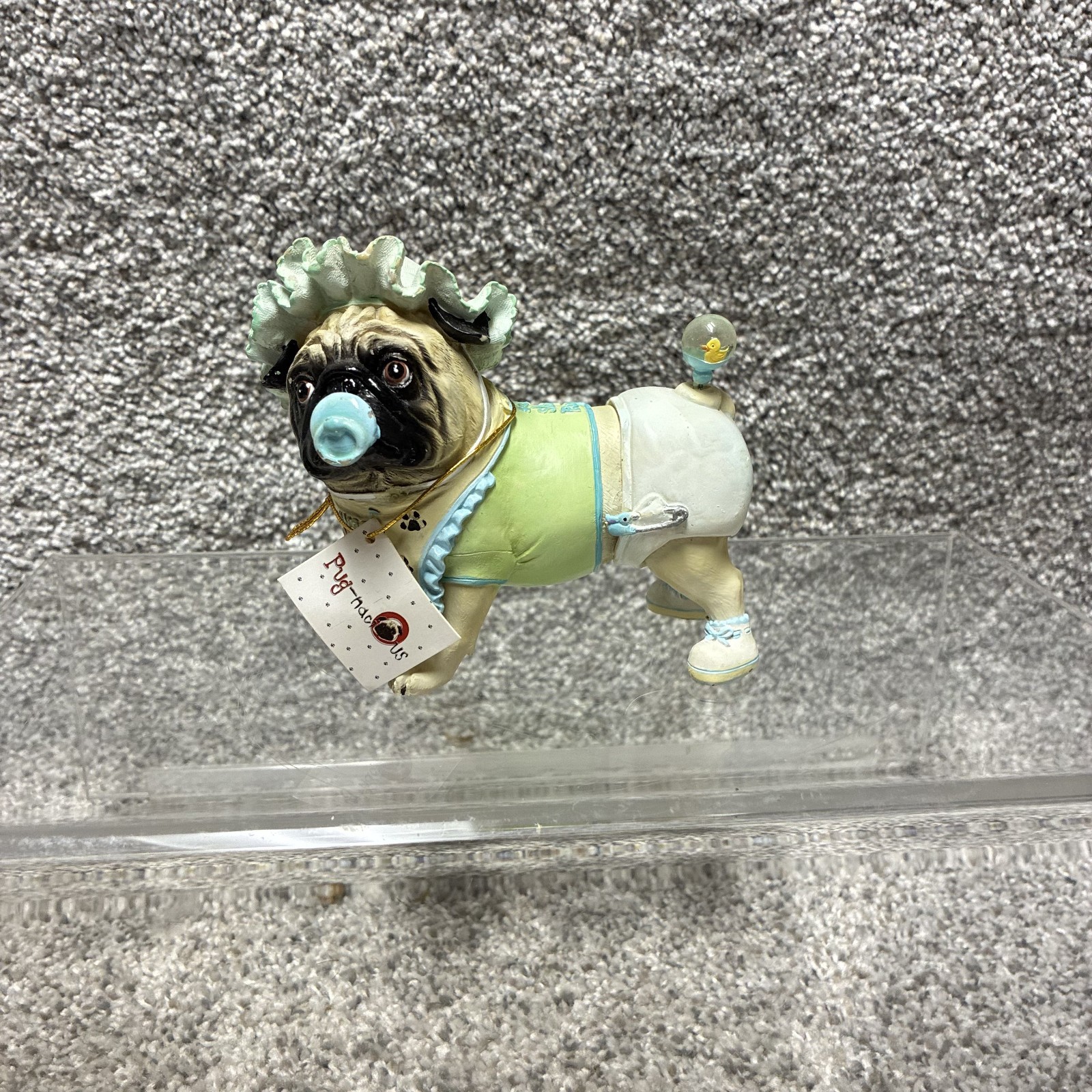 Westland Giftware 2007 Pugnacious Pacifier Pug Figurine #16113 with Original Tag