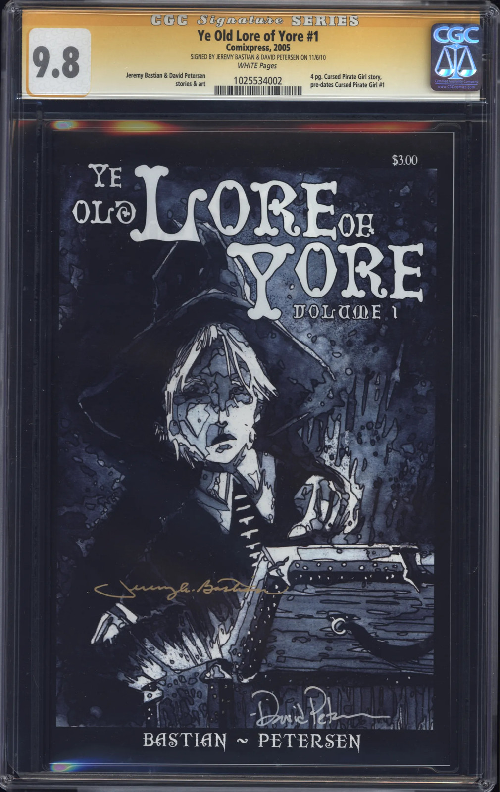 Ye Old Lore of Yore (2005) #1 CGC 9.8 Bastion & Petersen Signature Series