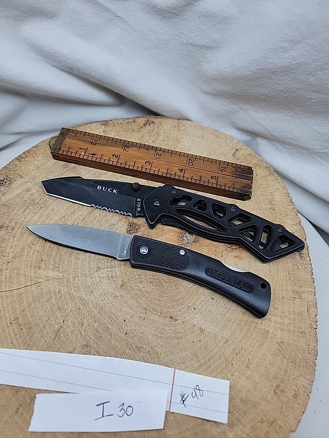 Pocket Knife Lot Of 2 Buck 870 & Imperial SP3
