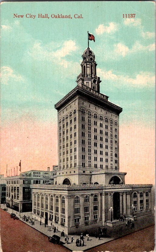 Vintage Postcard New City Hall Oakland CA California c.1907-1915           K-071