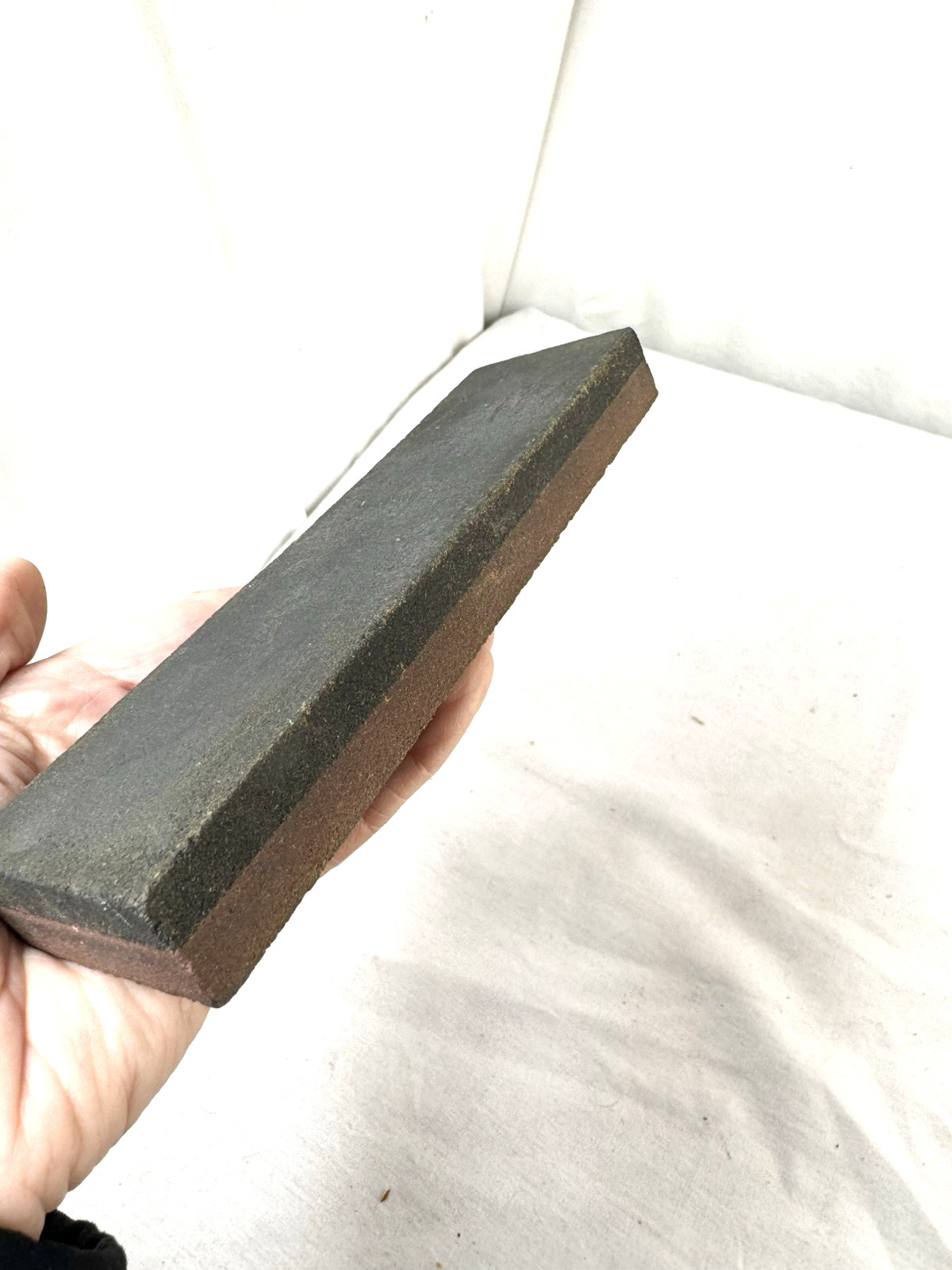 Vtg American Double Grit Emery Sharpening Stone in Box Carpenter Mechanics Tools