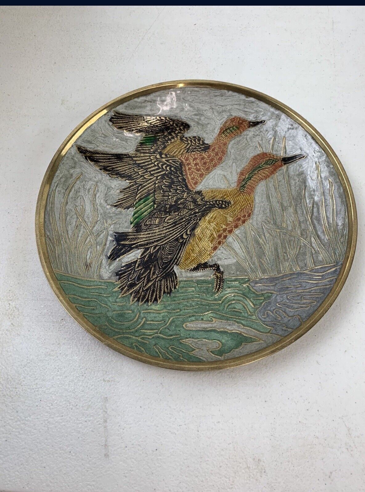 Vintage Penco Industries Brass Duck Plate