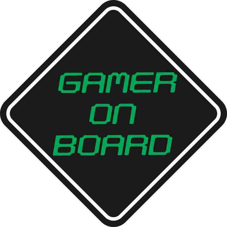 5in x 5in Gamer On Board Magnet Car Truck Vehicle Magnetic Sign