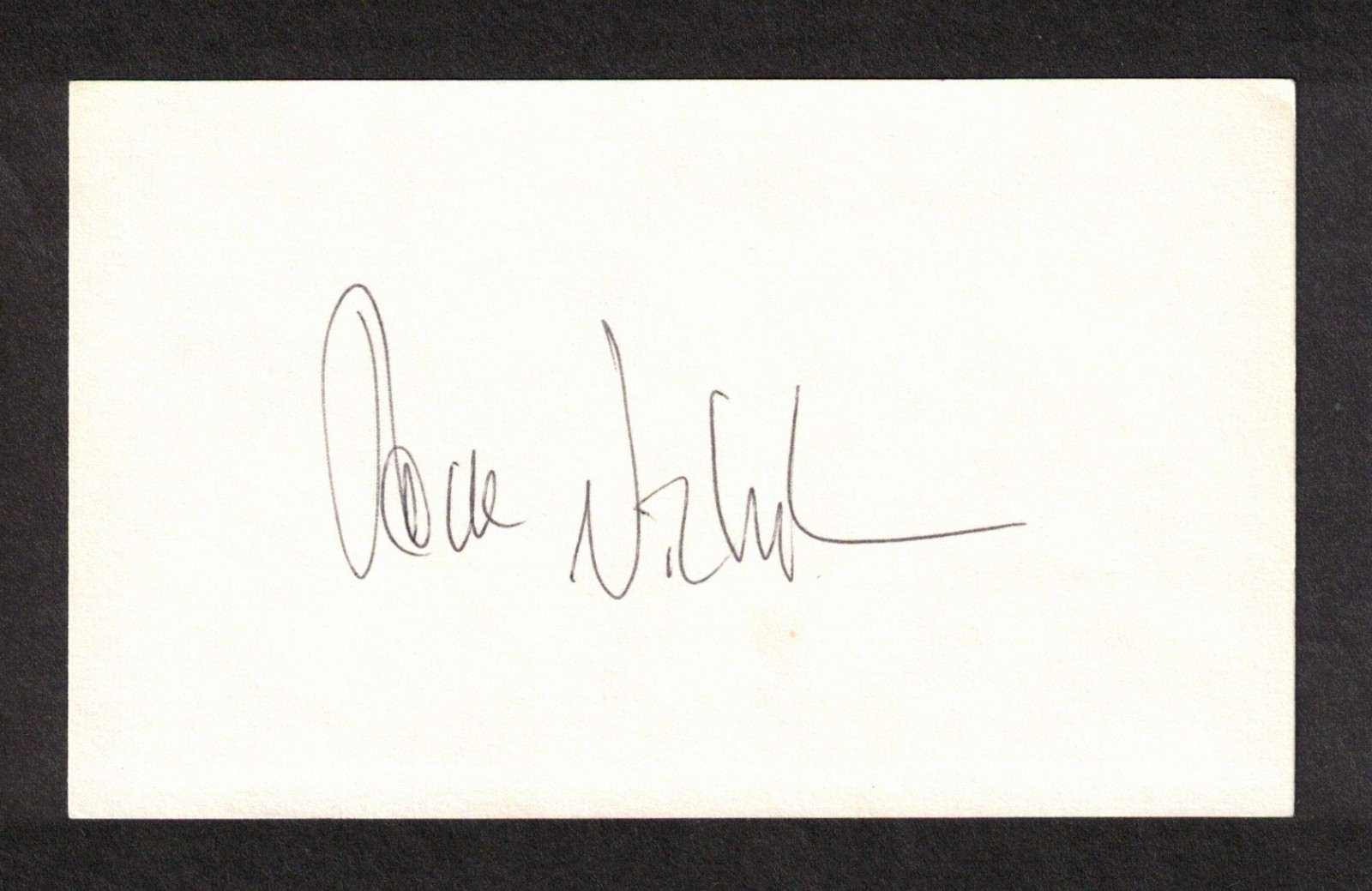 Jack Nicholson American Actor Original Signed Autograph 3x5 Index Card
