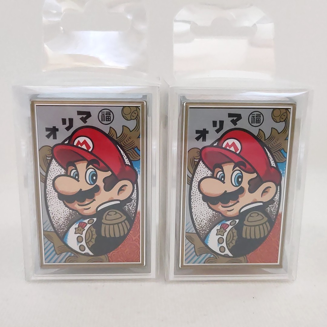 Nintendo Super Mario Hanafuda Playing Cards Red & Black Set NEW Sealed Japan