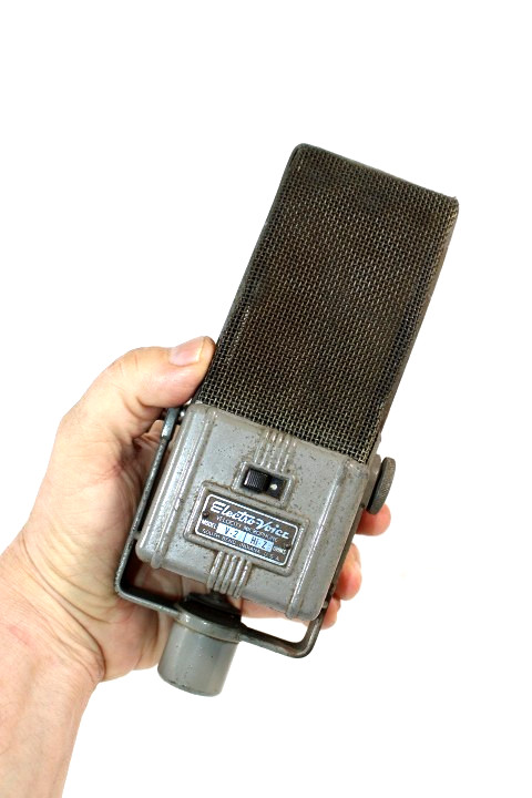VINTAGE WORKING ELECTRO VOICE V-2 ART DECO ANTIQUE RADIO OLD RIBBON MICROPHONE