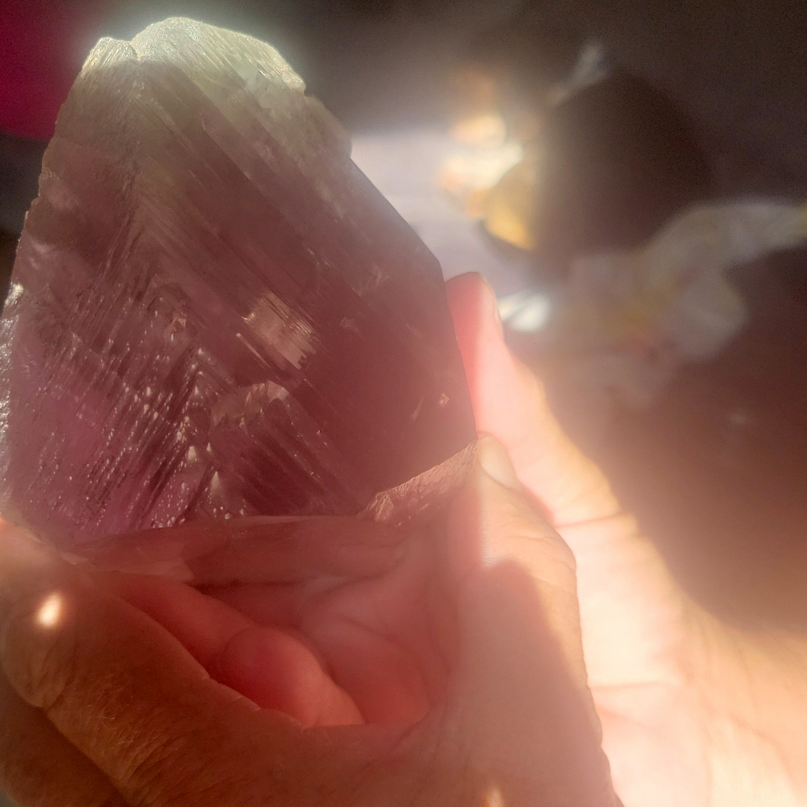 Natural Raw Pink Kunzite Rough Mineral Specimen , 3500 Cts