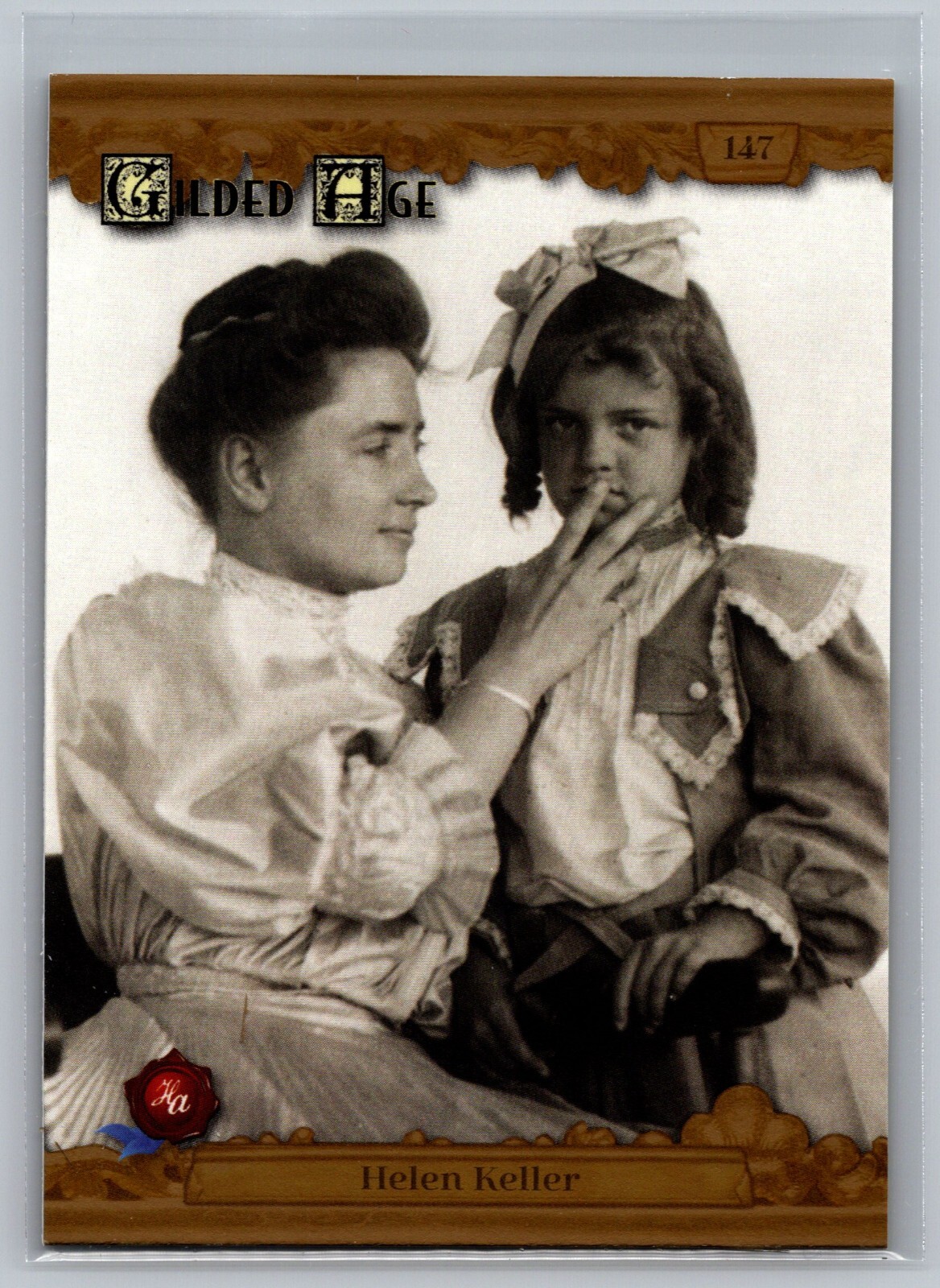 Helen Keller 2022 Historic Autographs Gilded Age RADIANT #147 Trading Card /500