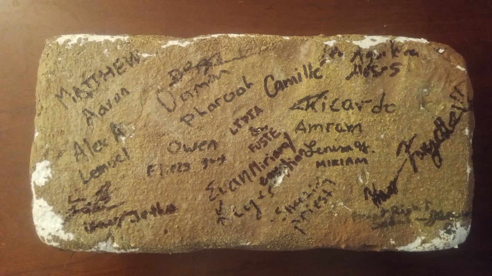 Autographed Believe the Promise Moses Brick