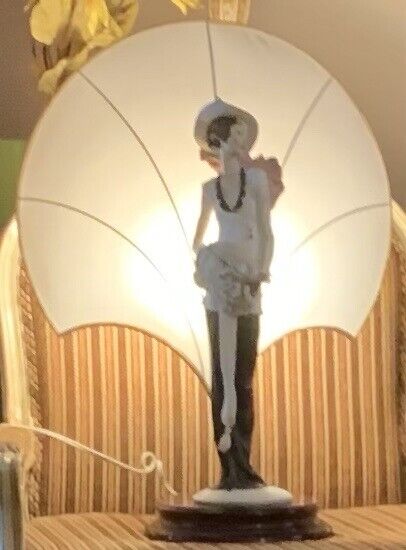    Giuseppe Armani 1987 Art Deco Figural Lamp