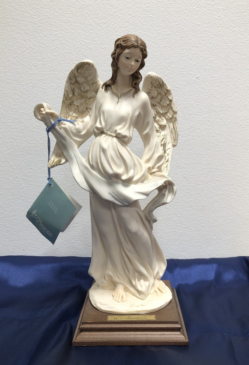 Vintage A. SANTINI Lady Angel Sculpture Resin 11.5\