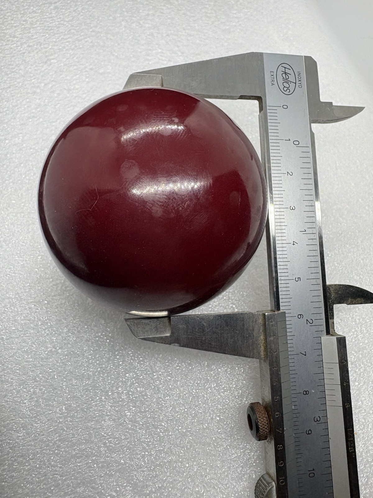 Vintage Cherry Bakelite Billiard Ball Catalin Faturan 199.36g Translucent Red