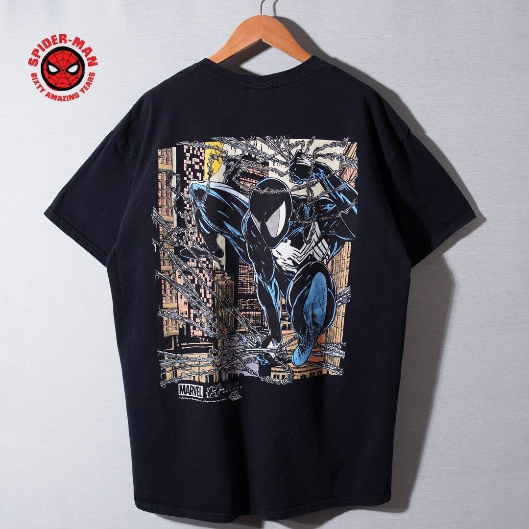 HUF x Marvel Spider-Man Graphic T-Shirt Black XL Streetwear Tee