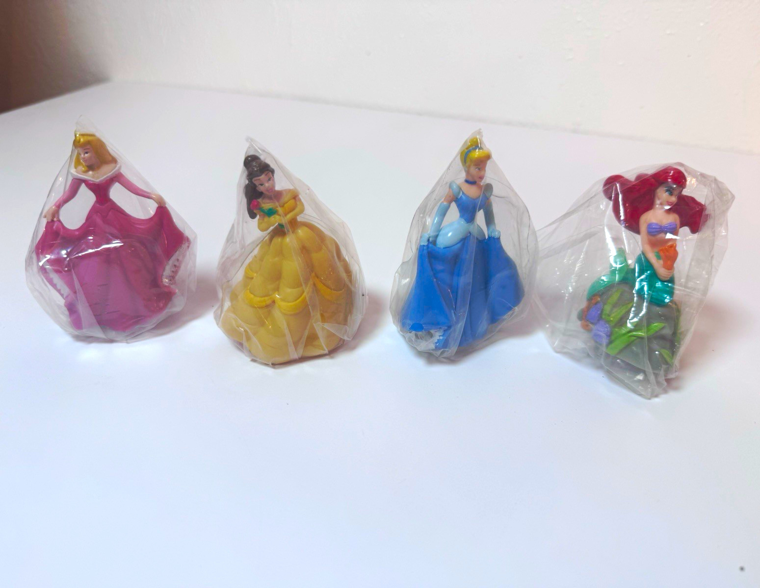 Vintage Disney Princess Cake Toppers Set 4 DecoPac Ariel Belle Cinderella Aurora
