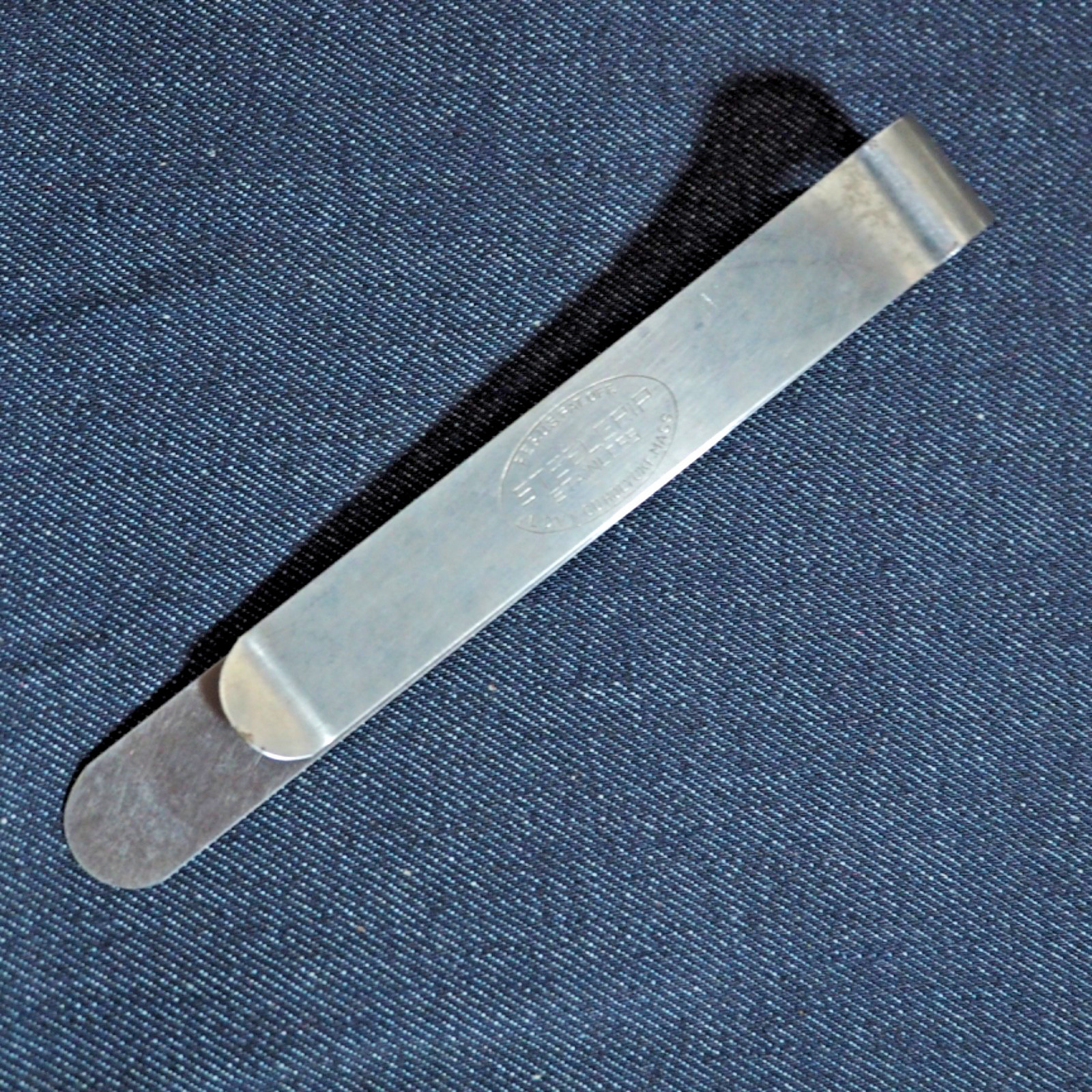 Vintage 1920s-1940s STEELGRIP Stainless Paper Clip Bookmark LDVV Co Holyoke USA