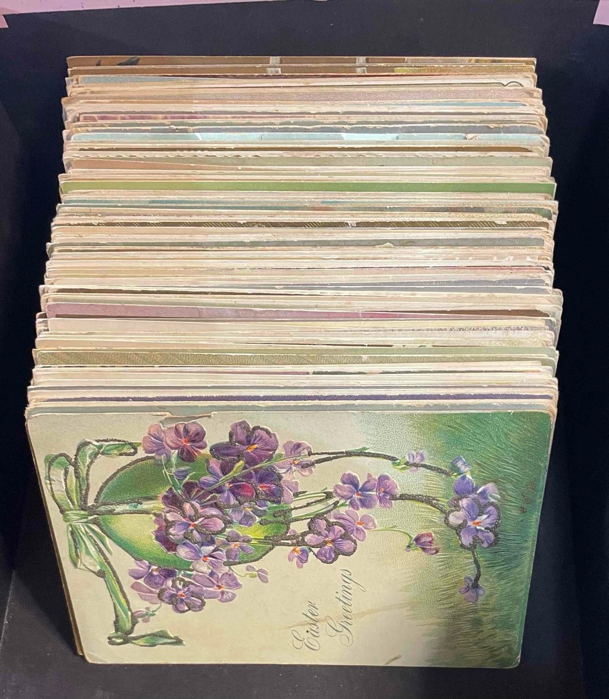 1907-20's LOT/10 ANTIQUE EASTER RANDOM ASSORTED POSTCARDS READ DESCRIPTION