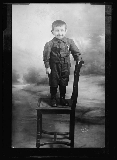 Valence France Jean Leclere 1919 Boy on Chair AEF Chemical Warfare Service