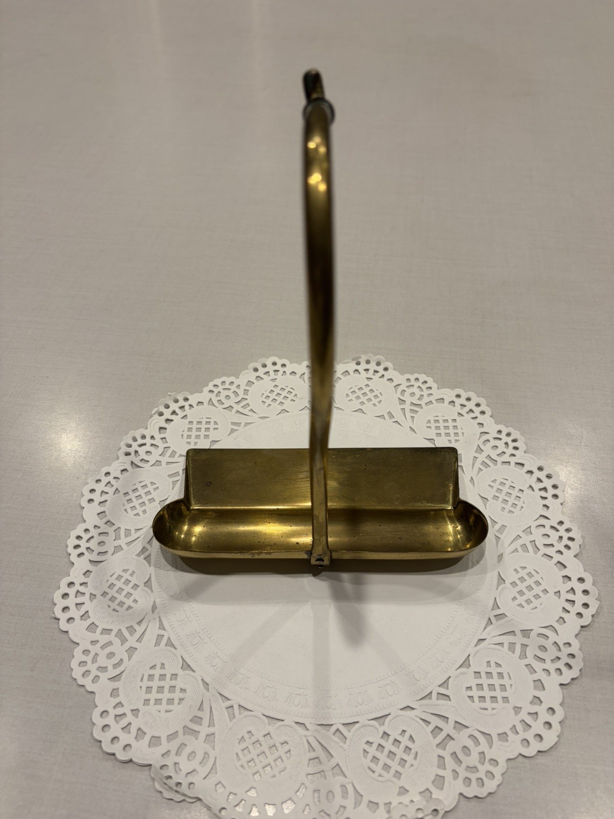 Vintage Solid Brass Crumb Catcher