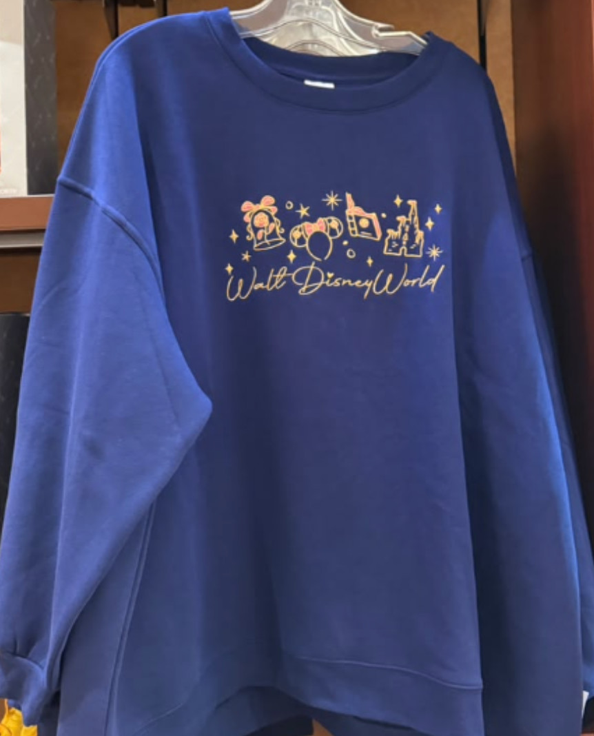 2026 Walt Disney World Parks Beauty & The Beast Icons Sweatshirt Adult S NWT