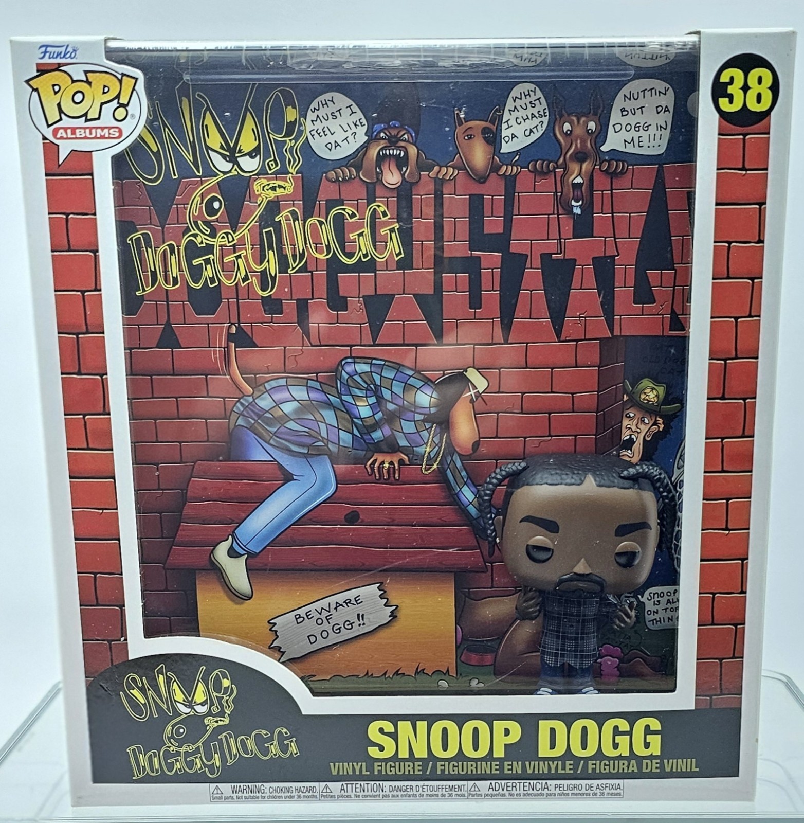 Funko Pop Albums Snoop Dogg Doggystyle #38 Vinyl Figure Case Death Row Rap New