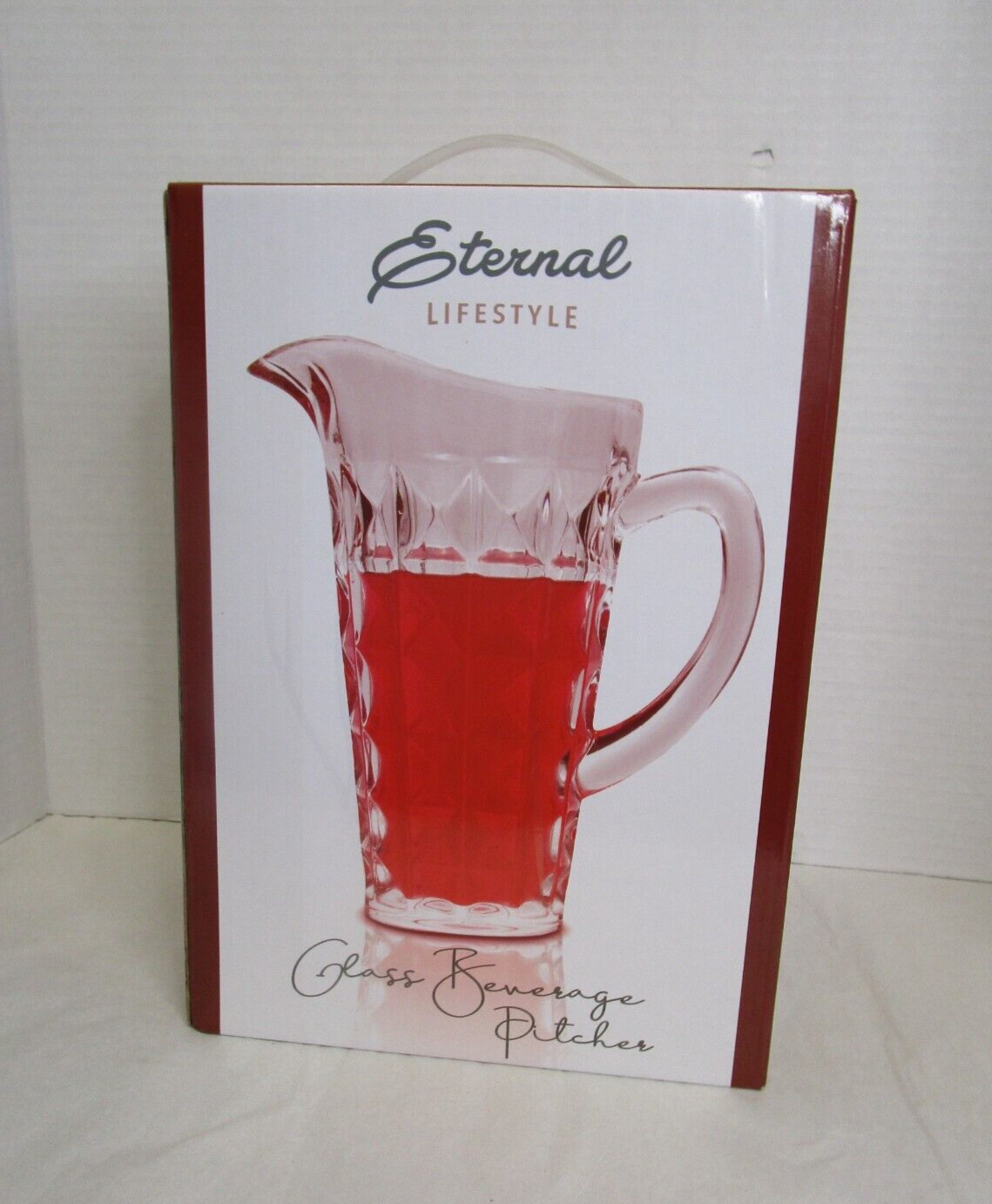 Eternal Lifestyle  48 Oz. Durable Clear Crystal Glass Beverage Pitcher