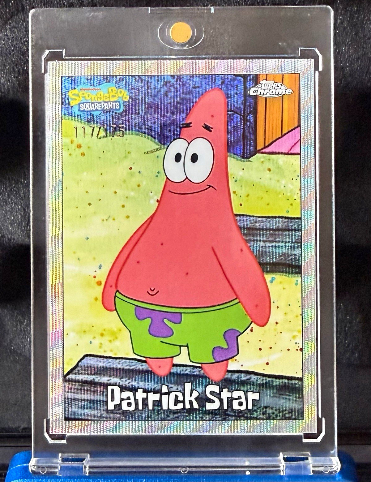 2025 Topps Chrome SpongeBob SquarePants Patrick Star #24 Wave Refractor /175 2025 Topps Chrome SpongeBob SquarePants Patrick Star #24 Wave Refractor /175