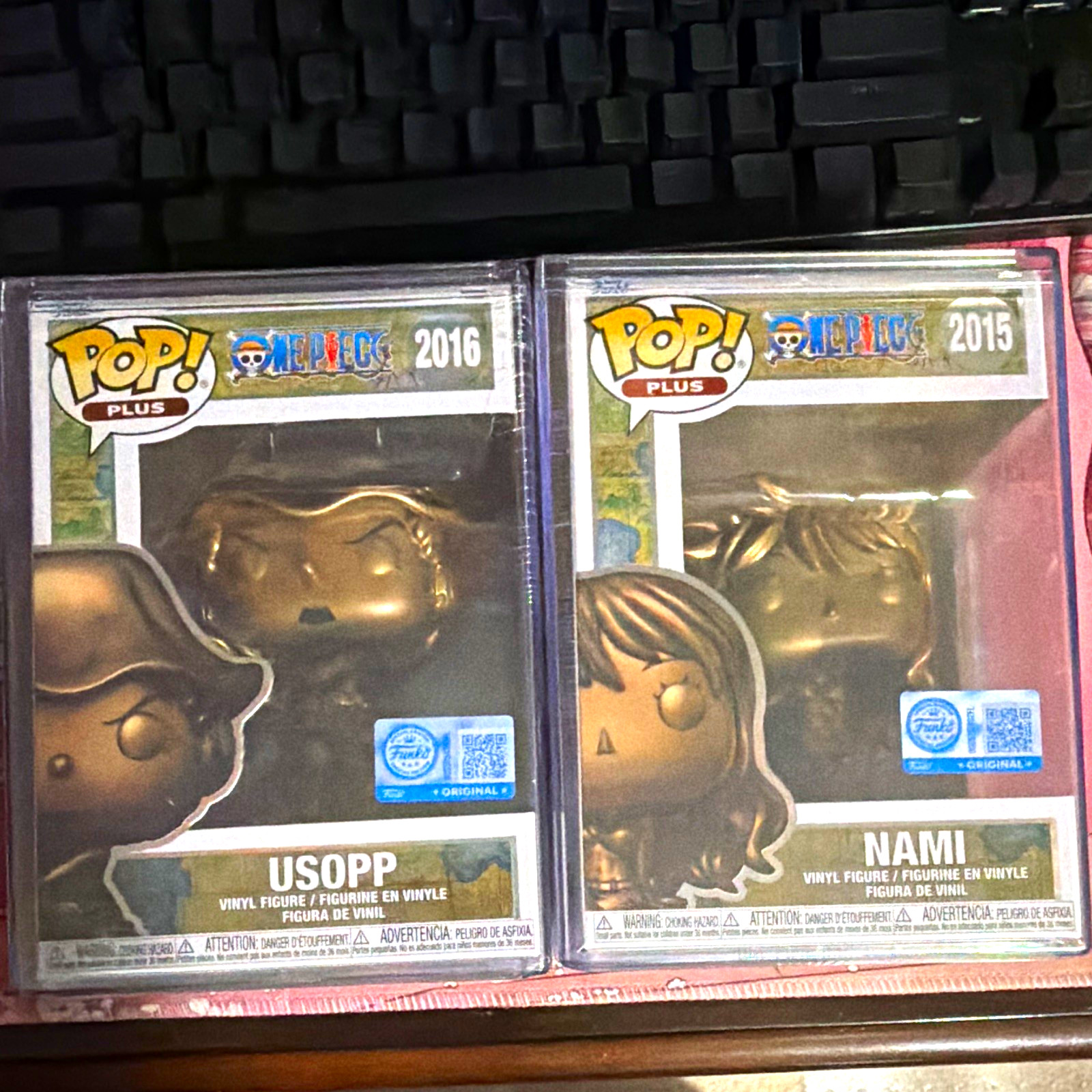 Funko POP Plus Bronze One Piece Usopp (2016) & Nami (2015) 2-Pack Boxed Lot
