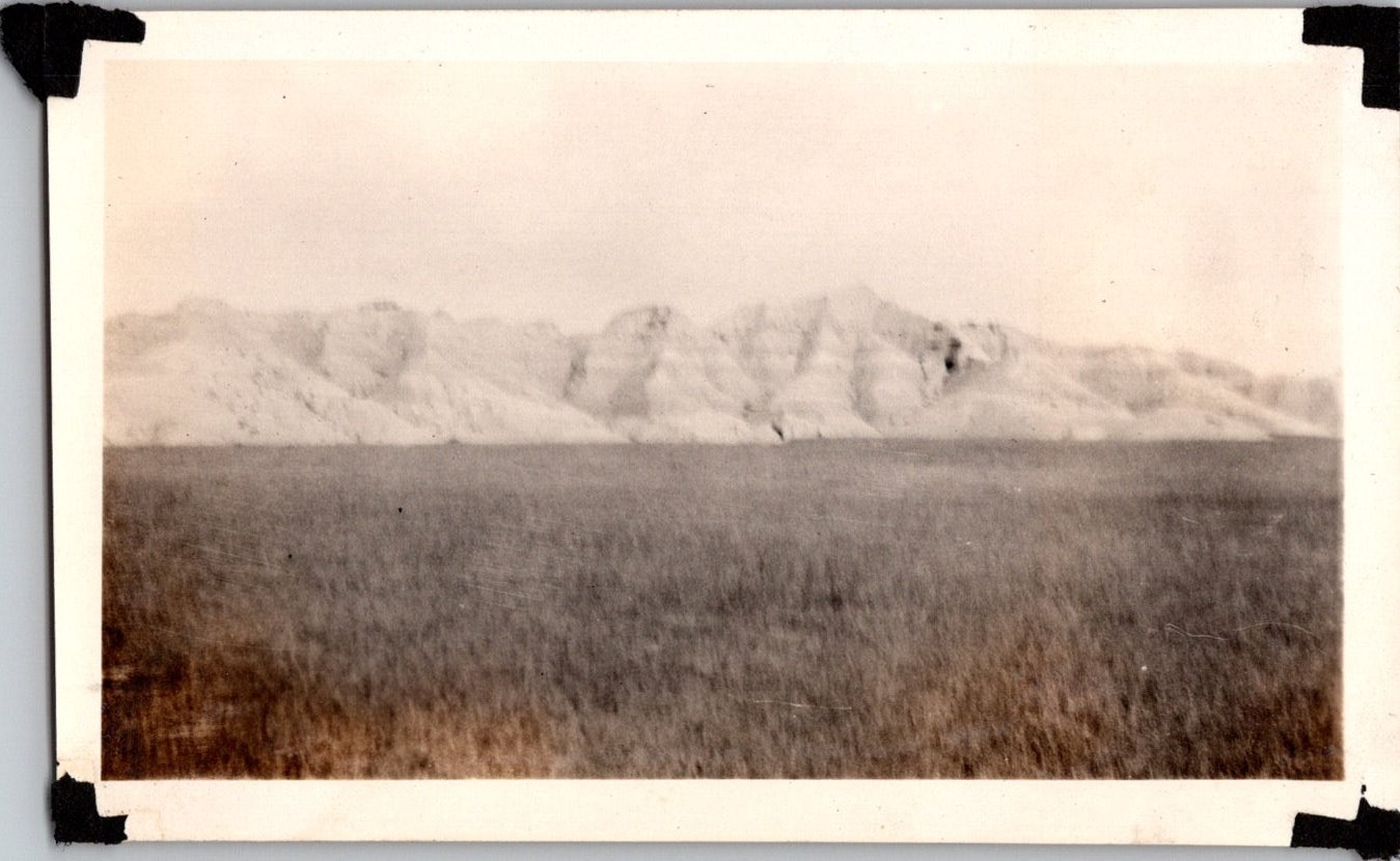 Vintage Original Photograph Badlands of South Dakota Landscape Scenic View S.D.