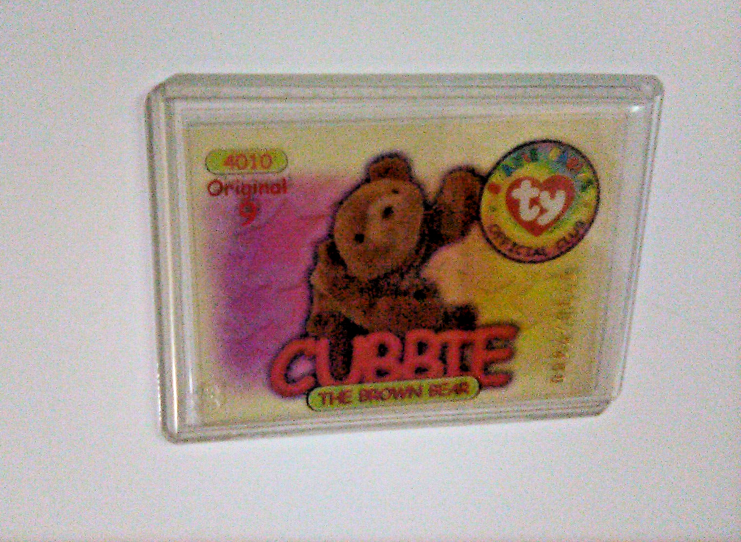 TY Beanie Baby Trading Card, Series 1, Original 9, #2 Cubbie Red #/7480 BBOC 98