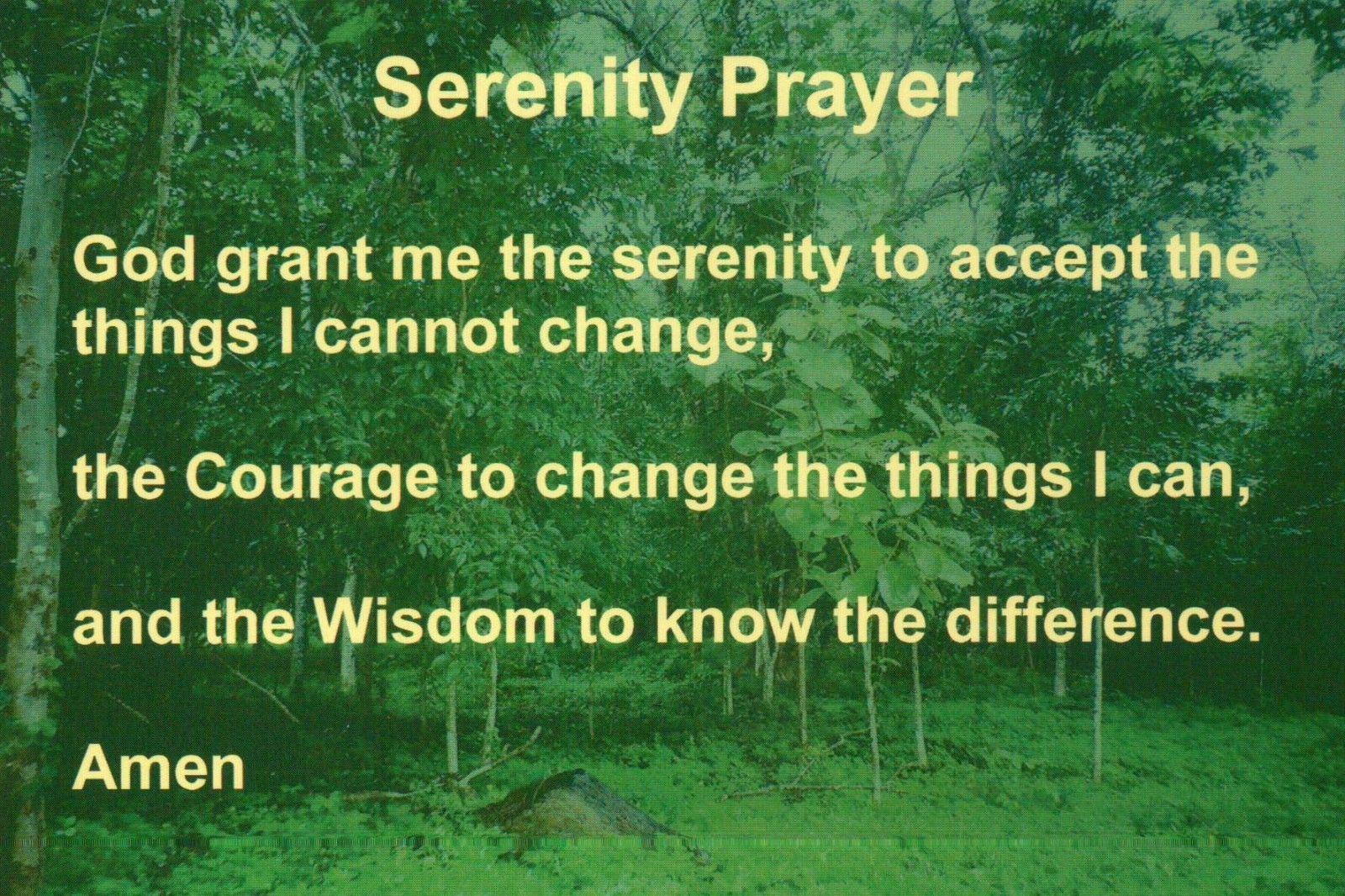 Serenity Prayer, 