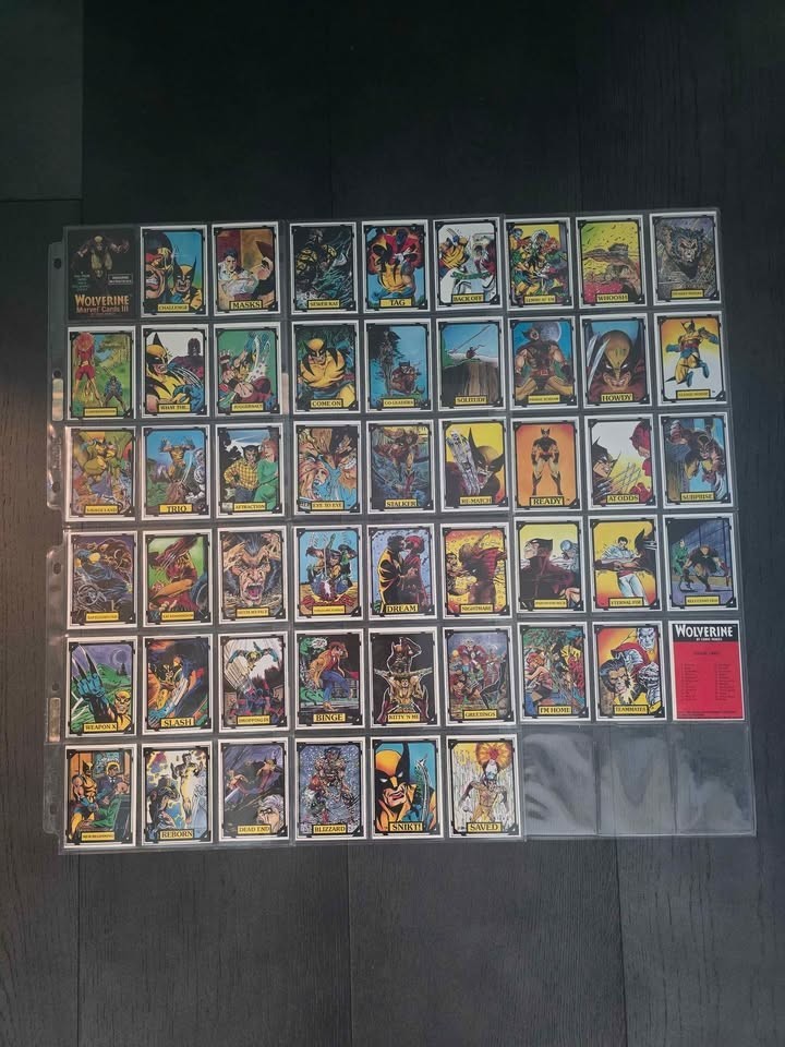 1988 Comic Images Wolverine Marvel Cards III Complete Set (50 Cards) 1988 Comic Images Wolverine Marvel Cards III Complete Set (50 Cards)