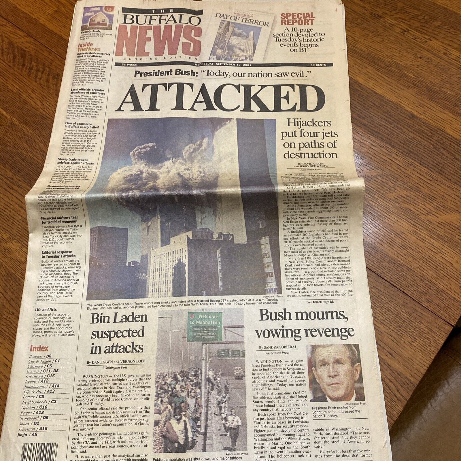 The Buffalo News September 12, 2001