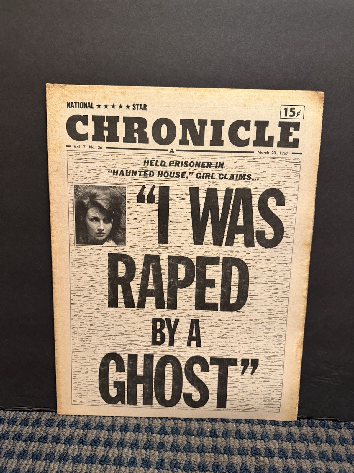 1967 March 20 National Star Chronicle Newspaper, I was Raxed by a Ghost (VRN10G