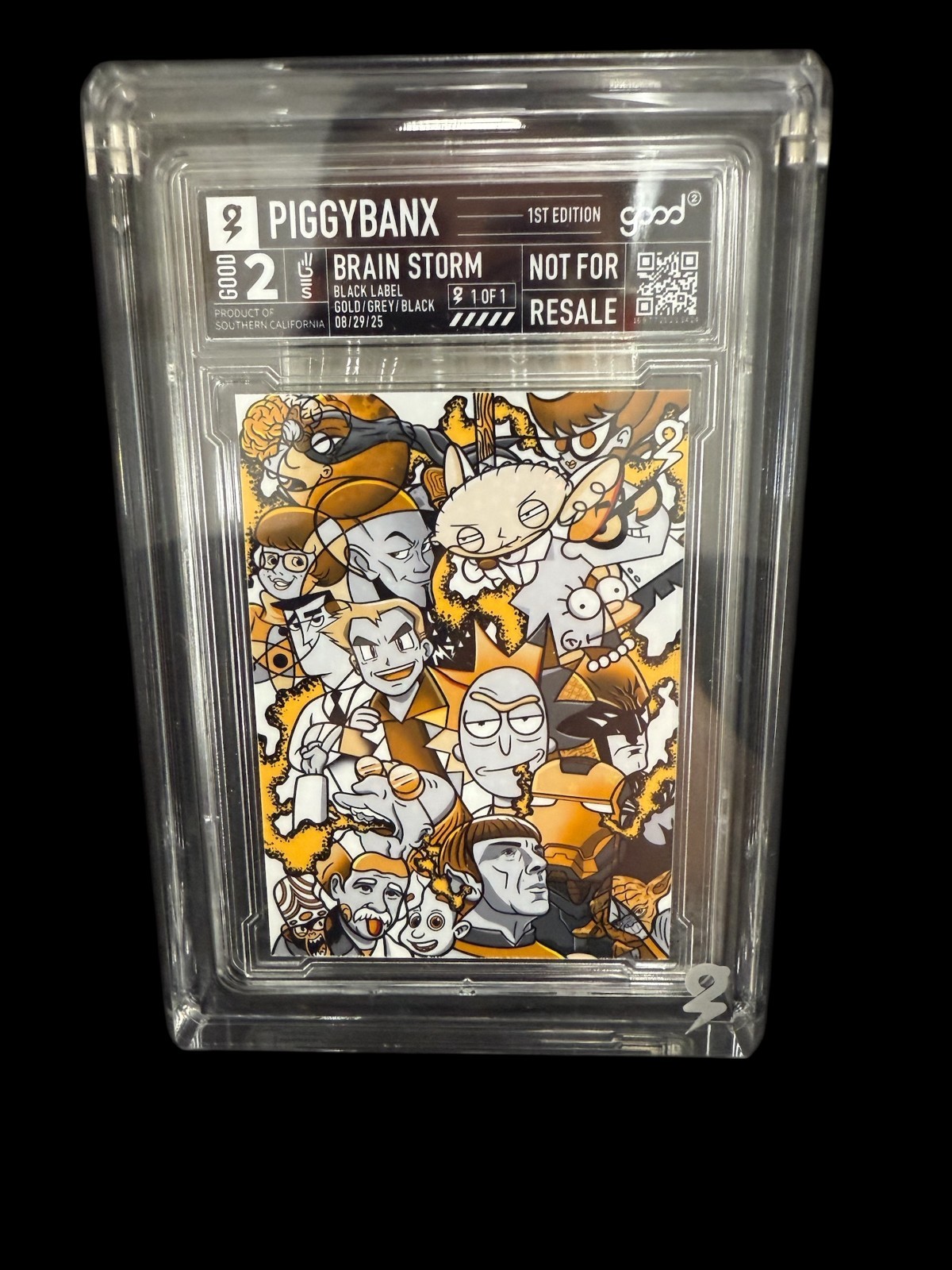 PiggyBanx Piggy Banx Brain Storm Galactic Variant Black Label 1/1