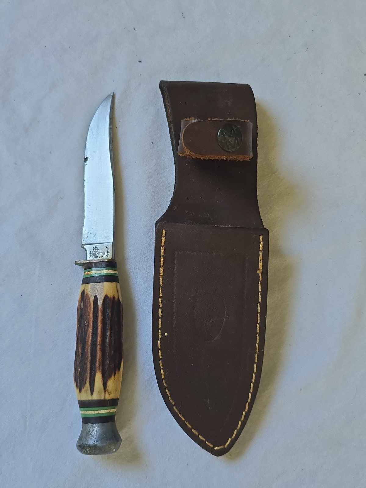Vintage Solingen Rostfrei Stag Fixed Blade Boot Knife