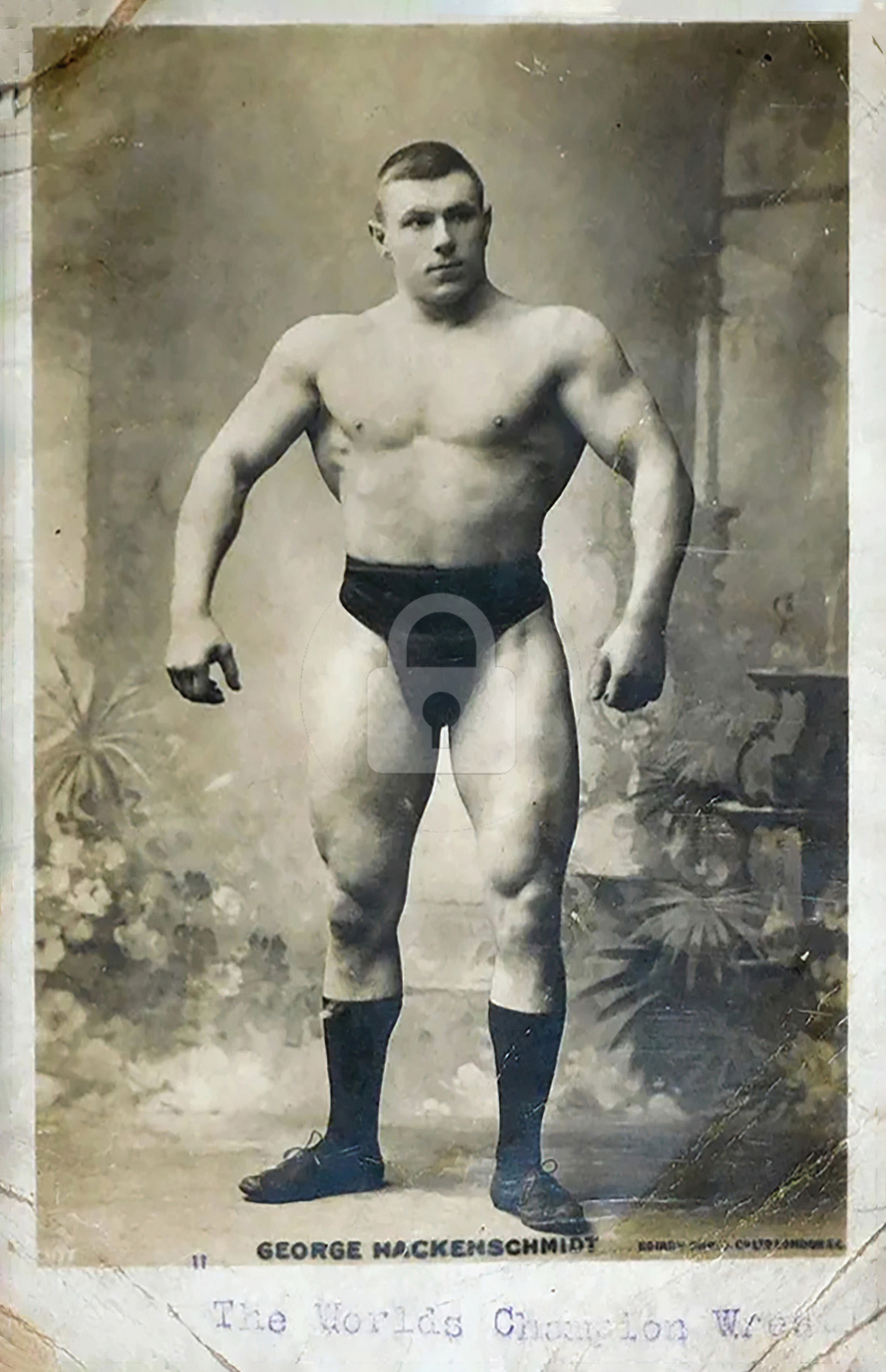 George Hackenschmidt, The Russian Lion 1905 RPPC Photo Postcard Copy