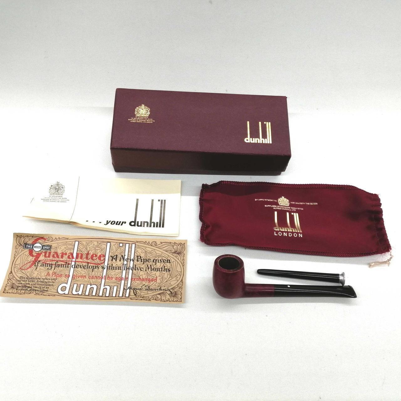 Dunhill 105 Bruyere Pipe Smooth Finish with Pouch and Box