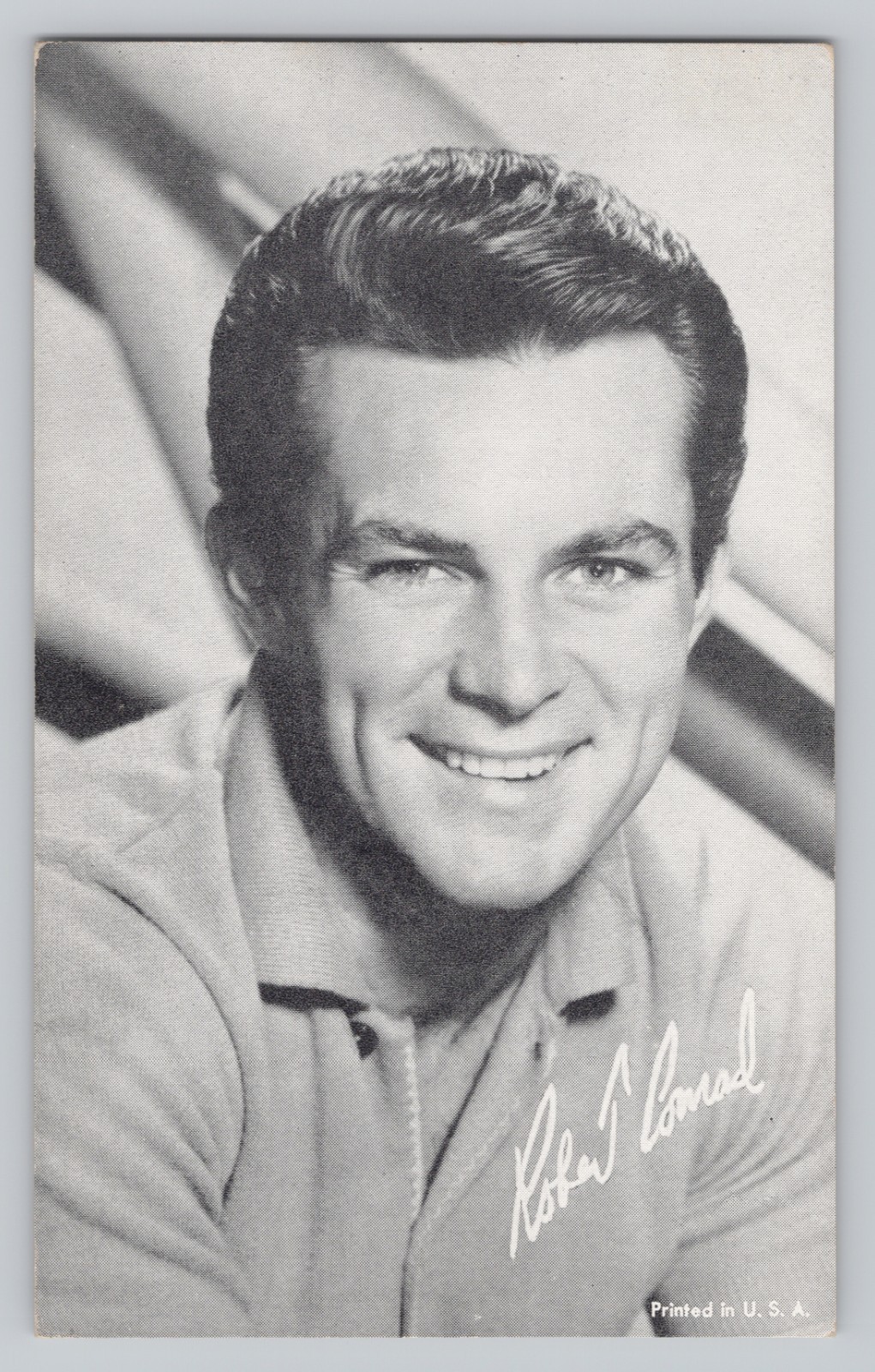 Robert Conrad c1960s TV Stars Actor Exhibit Supply Co Arcade Card