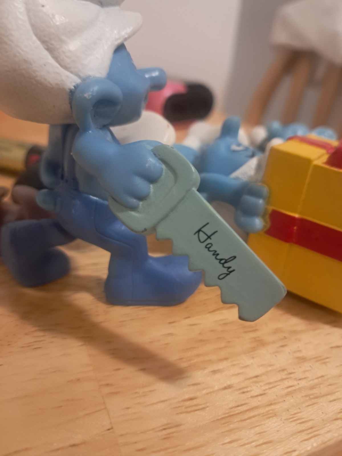 Schleich The Smurfs Handy, Jokey, Brainy Plastic Figurines Cartoon Fantasy