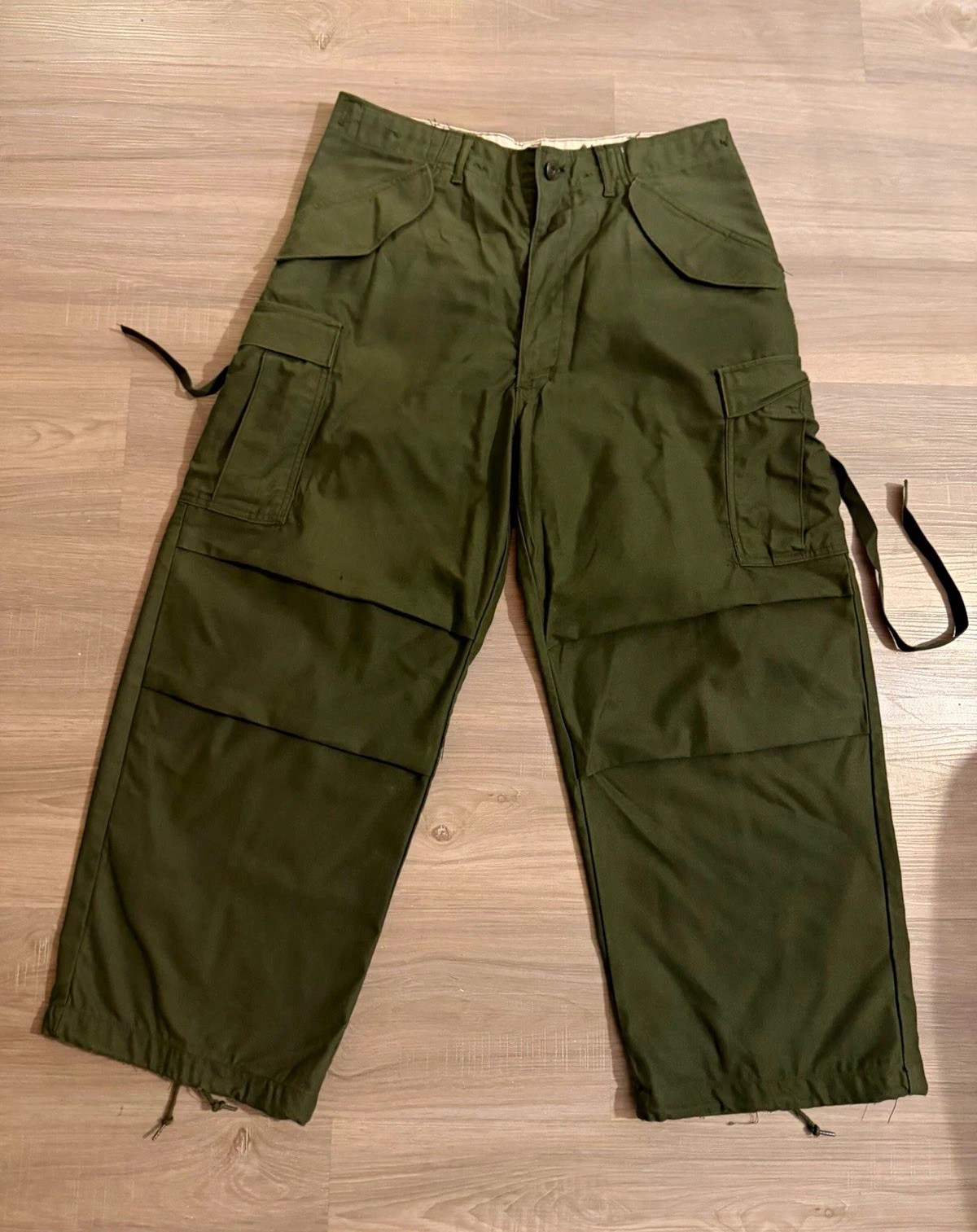 Vintage 70s US Military M-65 Field Trousers Cold Weather OG-107 Small Short