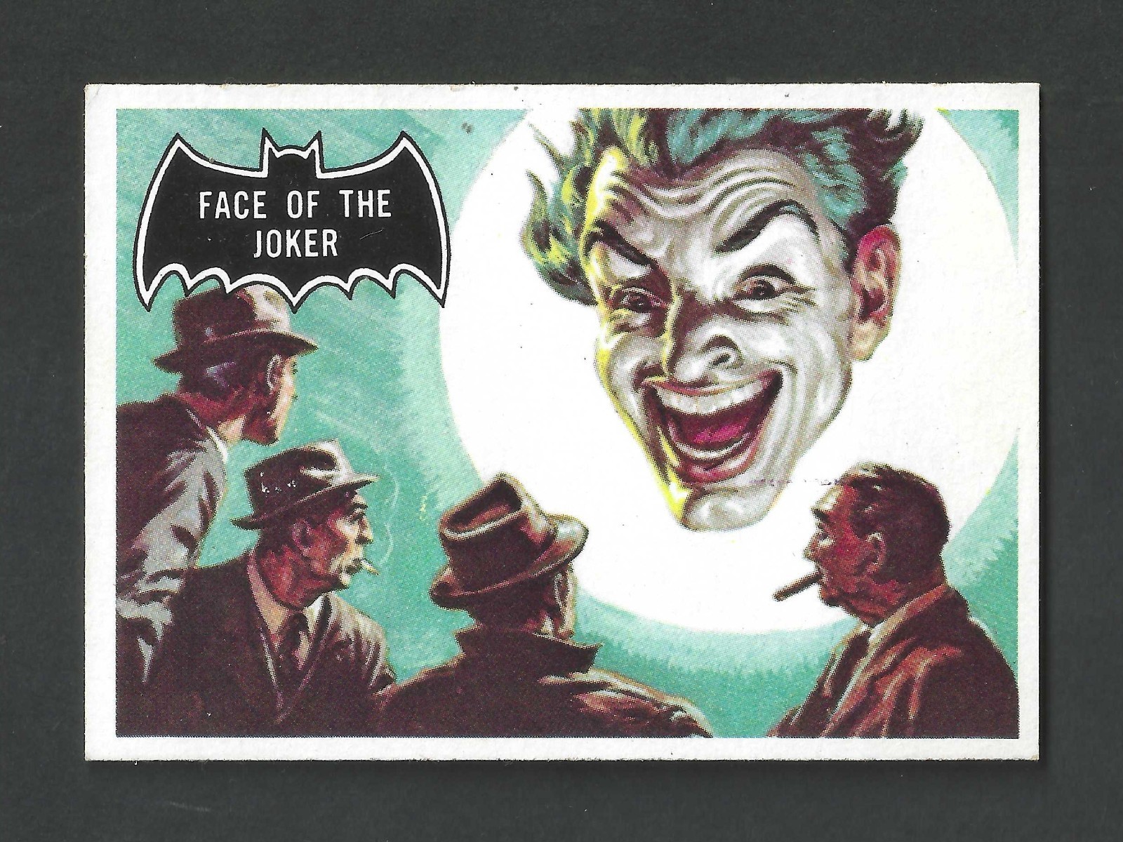 1966 Topps Batman Black Bat #9 Face of the Joker