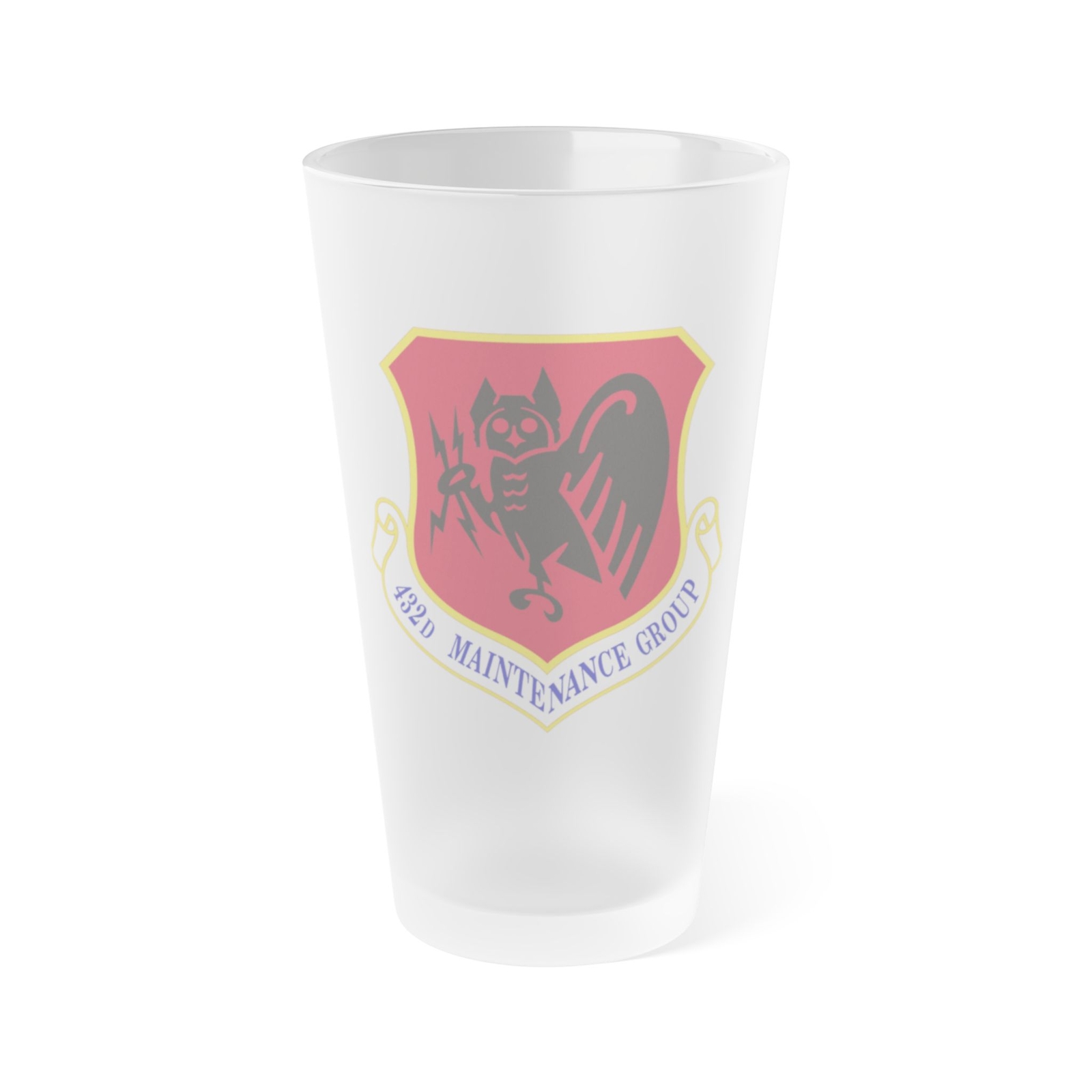 432d Maintenance Group (U.S. Air Force) Frosted Pint Glass 16oz
