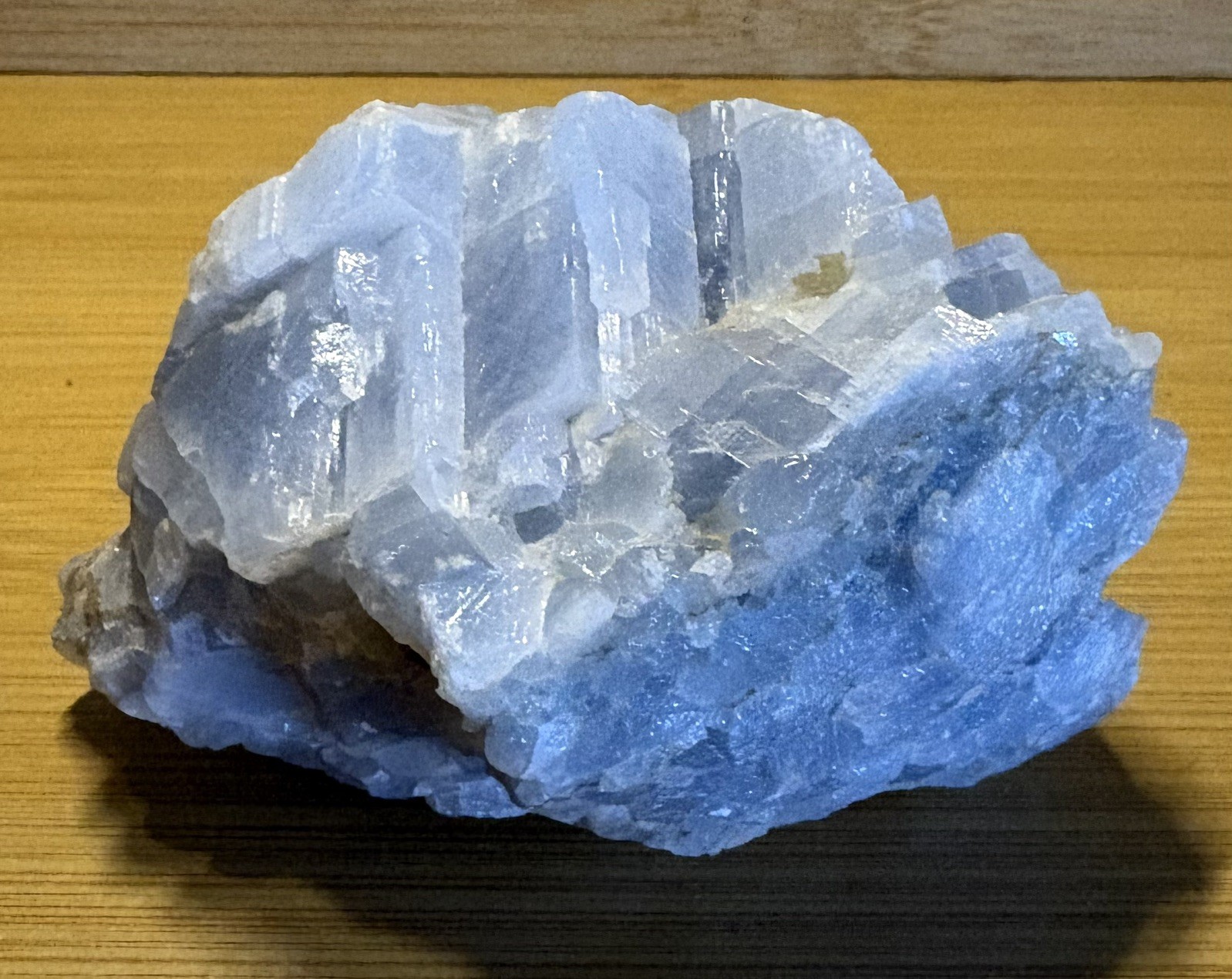 1.1 Lb Raw Blue Calcite Crystal Cluster Natural Rough Mineral Specimen Celestite